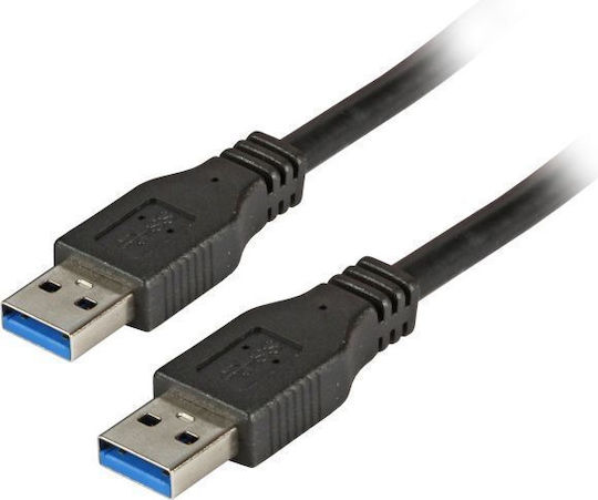 EFB Cablu USB 3.0 USB-A Masculin Negru 1.8m K5210SW.1,8