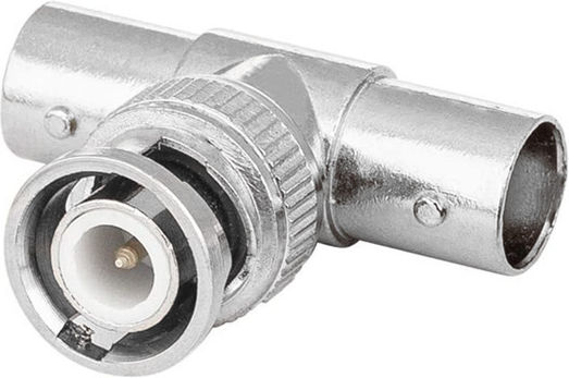 Conector Detech BNC M 2xBNC F 1 Bucată
