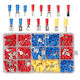 Set 280 Conectori Izolați de Sertizat Dimensiuni Diferite 2.8 4.8 6.3 Mm M4 Femelă Mascul Metal Plastic Multicolor