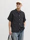Short Sleeve Shirt in Regular Fit Black