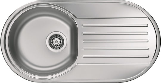 Alveus Unterbau Küchenspüle Inox M43.7xB83.2cm Graue