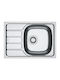 Franke Skn Drop-In Kitchen Sink Inox L43.5xW62cm Gray 7612986387537