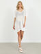 Doca Damenbademode Kaftan Strand Weiß