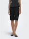 Women's Linen Black Bermuda