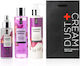 Dust+Cream Charming Freesia Skin Care Set for Body Cleaning 3 Pieces