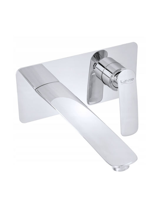 Granitan Granitan Eingebaute Wasserhähne für Waschbecken Silber Set