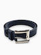 Leather Women's Belt Blue