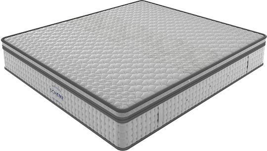 Greco Strom Scheme Semi-double Ergonomic Mattress 130x200cm with Pocket Springs & Pillow-top