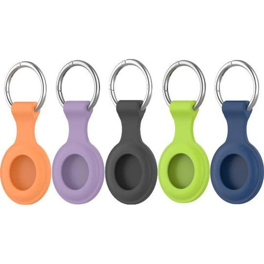 Silikon Schlüsselbund-Etui Set für AirTag in Mehrfarbige Farbe