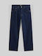 Check-5 Men's Jeans Pants with Loose Fit Blue