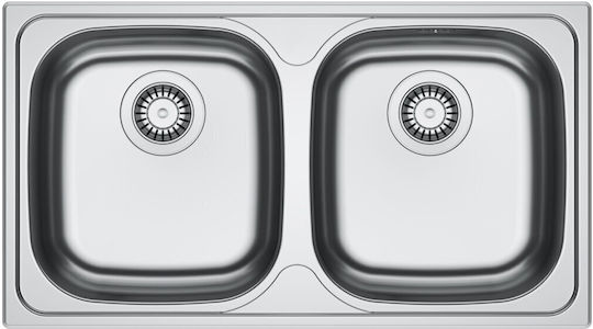 Franke Skn Ένθετος Inox Μ78xΠ43cm Γκρι