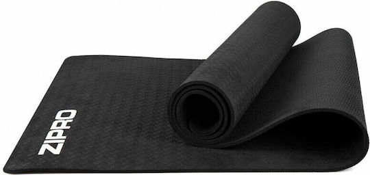 Zipro Στρώμα Γυμναστικής Yoga Μαύρο (183x61x0.6cm)