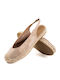 Suede Women's Espadrilles in Beige Colour