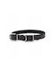 Leder Hundehalsband Schwarz Schwarz M-l 16mm/45cm