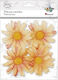 3D Fabric Daisies 75mm Pink 4 Pieces