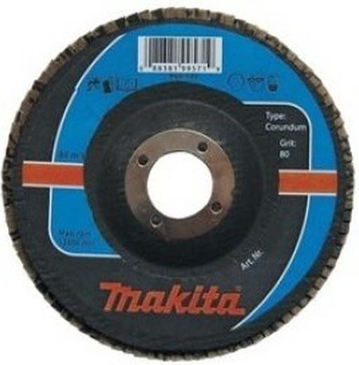 Makita Makita Corundum Sanding Disc 125x22.23mm P 60 Aluminum Steel Metal Wood