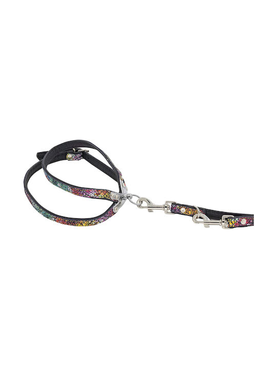 Leather Dog Harness Flowers L-xl 16mm/55cm