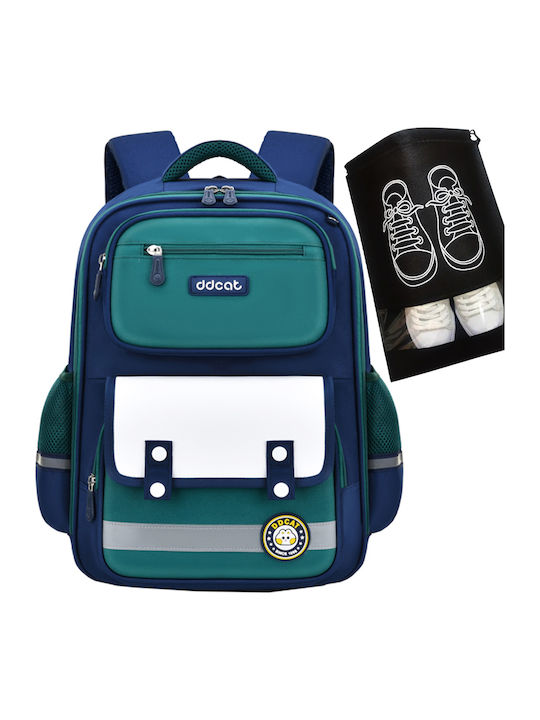 Schulranzen Rucksack Blau mit Flaschenhalter 30 Liter