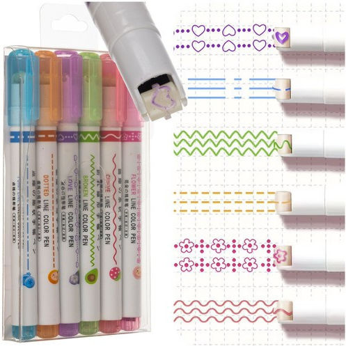 Markeri Multicolori Set 6 Bucăți