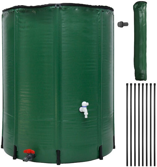 Rezervor Plastic de Apă / Combustibil Cilindric Vertical 100l Verde