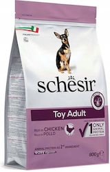 Schesir 0.8kg Dry Food for Adult Dogs with Chicken Schesir 0.8kg Dry Food for Adult Dogs with Chicken
