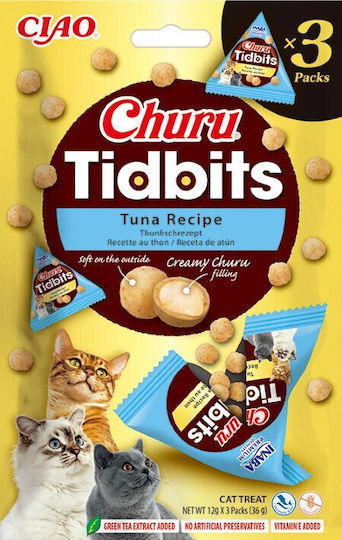 Котешка Лакомство Churu Cat Tidbits Риба Тон 36гр 3x12гр