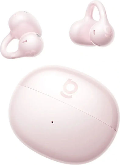 Baseus BC1 Open Ear Bluetooth Безжични Слушалки с Калъф за Зареждане Розови