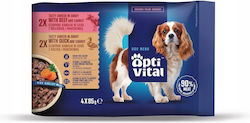 Crave Wet Dog Food Pouches with Duck and Beef 4x85gr