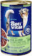 Triton Wet Dog Food in Cans with Poultry Liver Beef and Chicken 1250gr