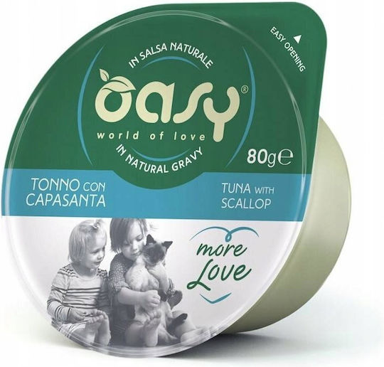 Oasy More Love Wet Cat Food for Cats with Tuna 70g