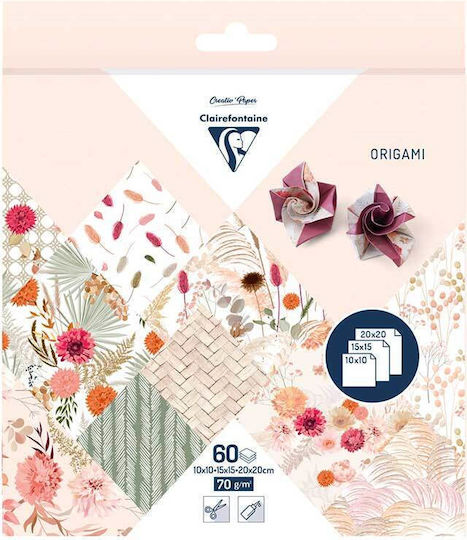 Clairefontaine Origami Paper Dried Flowers Paper Pack
