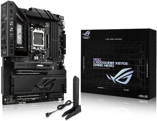 Asus ROG Crosshair X870E Dark Hero Wi-Fi Motherboard ATX with AMD AM5 Socket 90MB1NT0-M0EAY0