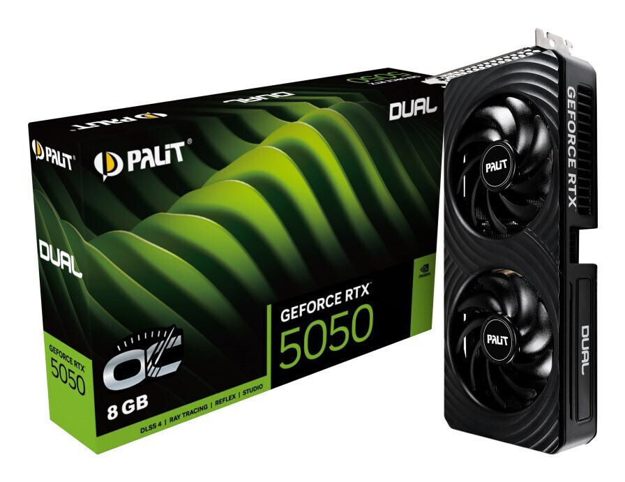 Pal GeForce RTX 5050 8GB GDDR6 Dual OC Κάρτα Γραφικών