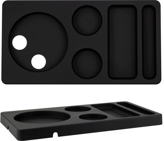 Tavă Bun Venit Pentru Servire Băuturi Calde Raki 42x22xh2.8cm Plastic Negru