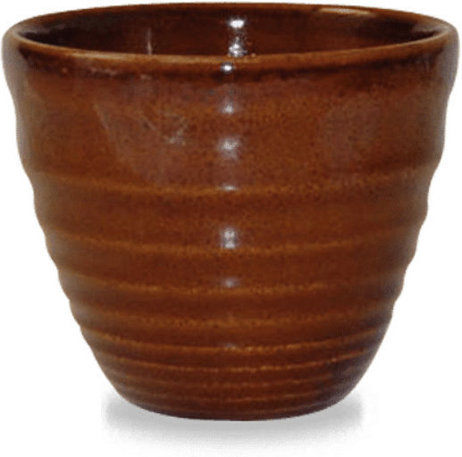 Churchill 1795 Stonecast Serving Bowl for Dip Round Porcelain Gold with Diameter 9.5cm 6 Pieces