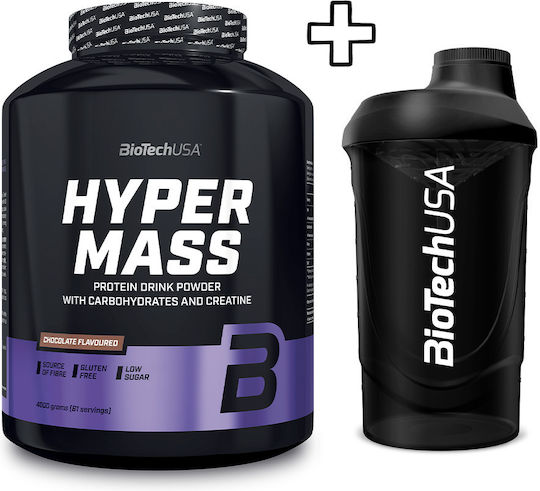 Biotech Usa Hyper Mass 4000g Chocolate & Biotech Usa Wave Shaker 600ml Opal White Custom Bundle