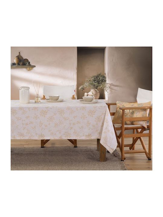 Nef-Nef Homeware Τραπεζομάντηλο Βαμβακερό Foxy Ecru 150x180εκ.