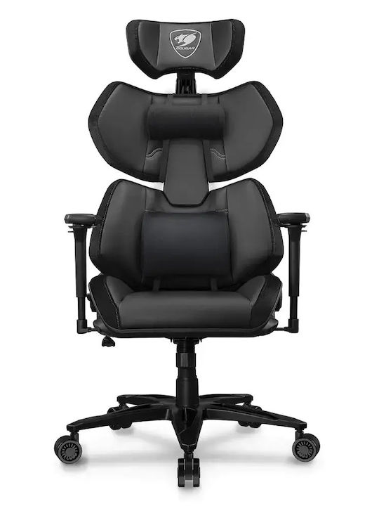 Cougar Terminator Elite High‑End Exoskeleton Καρέκλα Gaming Δερματίνης με Ρυθμιζόμενα Μπράτσα Μαύρη