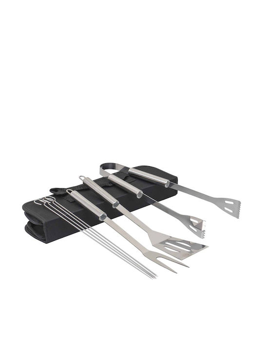Set Din Oțel Inoxidabil Cu 7 Piese Pentru Grătar Plus Husă De Depozitare Zts 8339