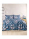 Rythmos Springtime Nova Σετ Σεντόνια Μονά 160x260εκ. Navy Μπλε (3τμχ)