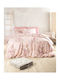 Rythmos Springtime Σετ Σεντόνια King Size 270x290εκ. Ροζ (4τμχ)