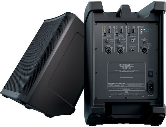 QSC CB10 Active PA Speaker 440W with 10" Woofer with Battery
