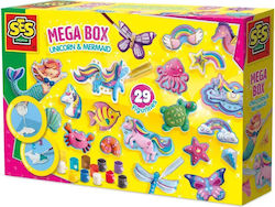 Ses Creative Casting Painting Craft Kit Mega Box Unicorn Mermaid 5+ Ετών 01343 173989 8710341013431