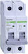 Automatic Circuit Breaker 2 Poles 32a Noark Gray 110089