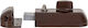 Surface-mounted Lock Surface-mounted Lock + Sig.v Brown Ext 411011cva3i