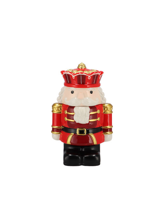 Glass Sweet Jar with Lid Red