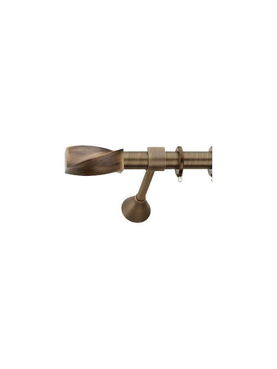 Demo Systems Metallische Vorhangstange Einzeln 250cm Bronze