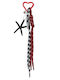 Μπρελόκ Bag Charm Μαύρο Κόκκινο 82135