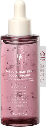 Heve Blue Pot Pore Tightening Soothing and Moisturizing Ampoule Serum for Face with Peptides and Hyaluronic Acid for Firming