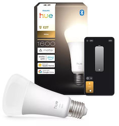 Philips Smart Bulb Philips Hue LED 13.5W for E27 Socket and A67 Shape 1600lm Dimmable